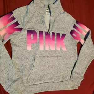 Victoria Secret PINK quarter zip sweatshirt